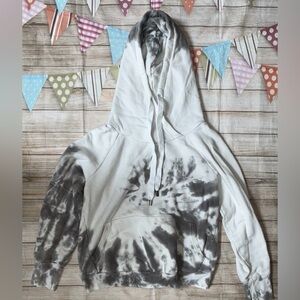 NSF White black tye dye hoodie sz l